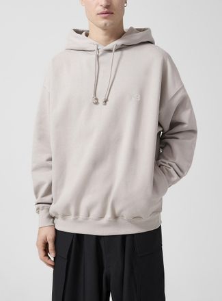 Yohji Yamamoto Mens Tone-on-tone logo hoodie