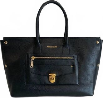 Bergé Grazia Leather Bag In Black