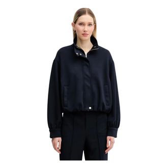 Oui Giacca con collo alto - - Jackets - Donna - Blu - XL