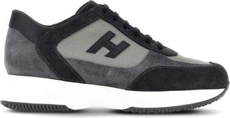Hogan Interactieve Blauwe Sneakers met Su&egrave;de - Heren - Sneakers - Veelkleurig - 44 EU - Su&egrave;de - Schoenen