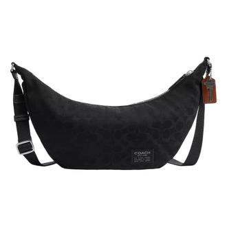 Coach Leon Sling Bag in Signature Nylon Jacquard Black CFN99-BLK