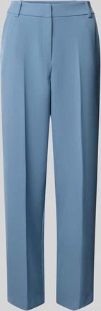 Forever New Straight Leg Anzughose mit Bügelfalten Modell Ariel in Blau, Größe 32