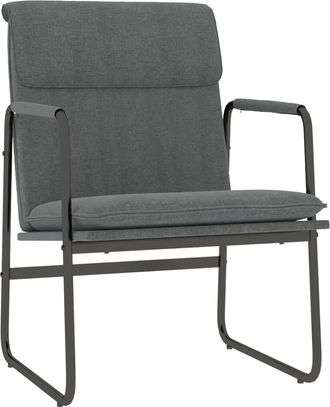 vidaXL Sill&oacute;n De Relax Tela Gris Oscuro 55x64x80 Cm Vidaxl
