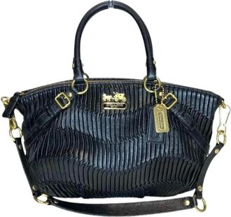 Coach Pre-owned Handbags, female, Black, Size: ONE SIZE Pre-owned Madison Leather 2way Bag
