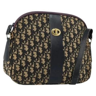 Dior Pre-owned Cross Body Bags, female, Multicolor, Size: ONE SIZE Pre-owned Trotter Canvas Shoulder Bag