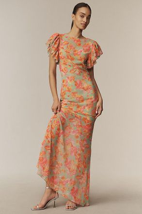 De La Vali Bougainvillea Maxi Dress