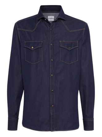 Brunello Cucinelli Camicia denim - Blu