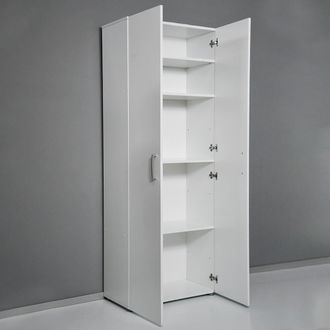 Composad Armario Sal&oacute;n Multiusos 5 Ambientes Dise&ntilde;o Moderno En Blanco Kimspace 5ws