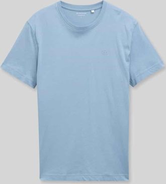 Tom Tailor Regular Fit T-Shirt aus reiner Baumwolle in Rauchblau, Gr&ouml;&szlig;e XXXL