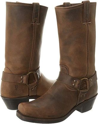 Frye Harness 12R Womens Pull-on Boots Tan : 6.5 B - Medium, Leather