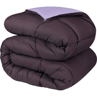 Superior Classic All-Season Reversible Down Alternative Comforter in Plum-Lilac at Nordstrom Rack, Size Twin