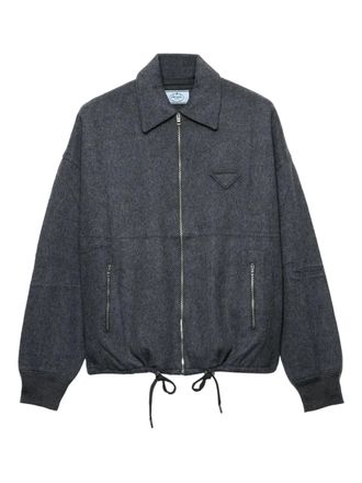 Prada Giacca con zip - Grigio