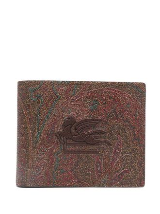 Etro Pagaso-motif printed wallet - Brown