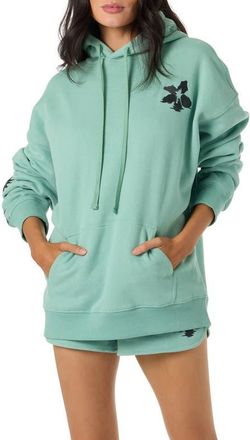 O'Neill Tropic Melt Oversize Cotton Blend Hoodie in Green at Nordstrom, Size Xx-Large