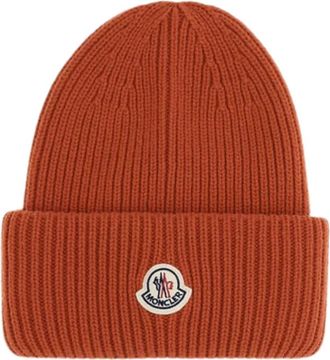 Moncler Heren, Accessoires, Oranje, Maat: ONE Size Wol