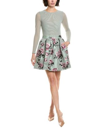 Alice & Olivia Chara Pleated Party Dress