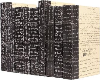 Go Home Linear Foot Black Script Books