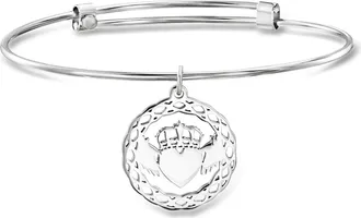 Ross-Simons Sterling Silver Claddagh Bangle Bracelet