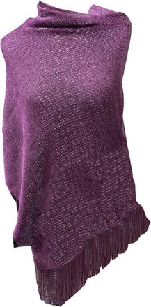 World of Shawls Scarf Wrap for Evening Dresses - Sheer Bridal Womens Scarves for Prom, Wedding, Party (Japanese Violet)