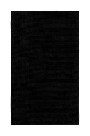 Wecon Home Alfombra de ba&ntilde;o tuftado negra 70x120