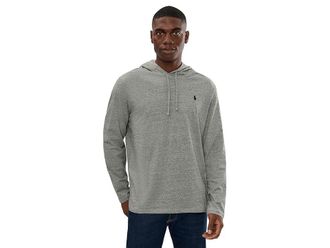 Polo Ralph Lauren Jersey Hooded T-Shirt Mens Clothing Dark Vintage Heather : 2XL, Cotton