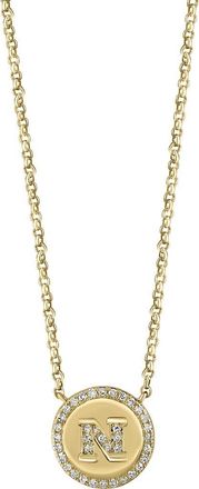 Effy Diamond N Initial Pendant Necklace in Gold at Nordstrom Rack, Size 18