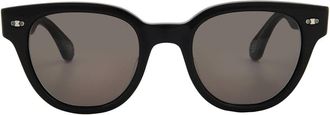 Mr. Leight JANE S Lava Oval Sunglasses ML2047-48-BK-PW/LAVA