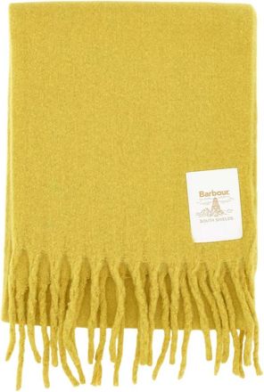 Barbour Ellison Sjaal - Dames - Wintersjaals - Geel - ONE Size - Leer - Accessoires