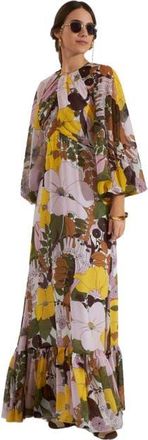 La DoubleJ Eve Dress Big Flower Rose Pink at Nordstrom, Size X-Large