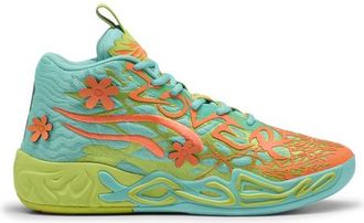 Puma Mens Lamelo Ball PUMA MB.04 Scooby-Doo - Basketball Shoes Aquatic/Heat Fire/Lime Smash Size 10.0