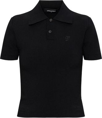 Dsquared2 Polo con abbottonatura - Nero