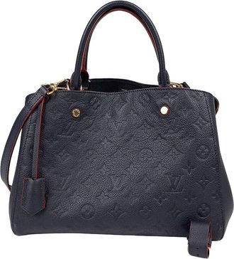 Louis Vuitton Blue Calfskin Montagne MM