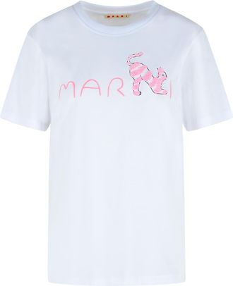 Marni White Cotton T-Shirt
