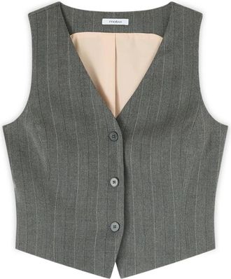 Motivi Suit Vests - Dames - Gillet - Grijs - M - Kostuums