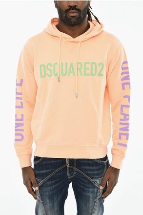 Dsquared2 Cotton Hoodie with Contrasting Logo size M