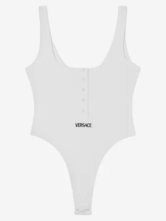 Versace Body aus Stretch-Baumwolle mit Logo