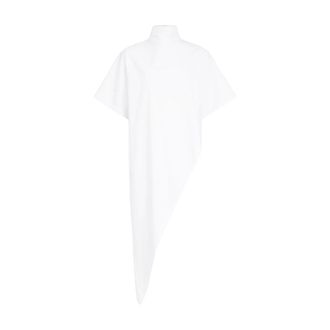Alaia Triangle Cotton Jersey T-shirt - female - Ala&iuml;a - Tunics - White - XS - Blouses & Shirts