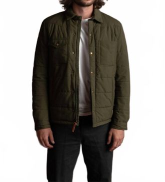 Iron And Resin Mens Cornerstone Jacket In Khaki Green