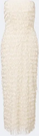 Maticevski Marigold fringed bustier dress