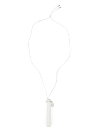 Maison Margiela pendant necklace - women - Brass/Rubber/Fabric - One Size - White