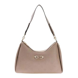 Guess Shoulder Bags, female, Beige, Size: ONE SIZE Anise Double Zip Shoulder Bag