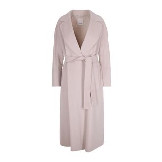 Max Mara Jassen, Dames, Beige, 3Xs, Wol, Elisa Wrap Coat