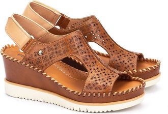 Pikolinos Sandalen in leer met sleehak Aguadulce