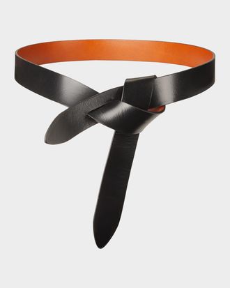 Isabel Marant Lecce Leather Pull-Through Belt