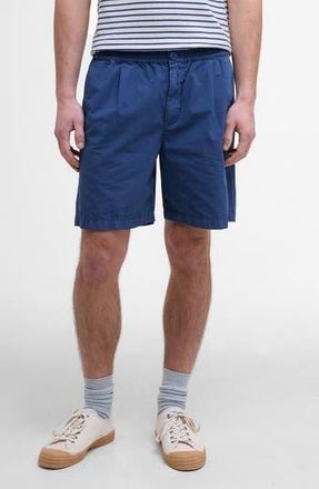 Barbour Rickfell Pleated Cotton Ripstop Shorts in Dark Denim at Nordstrom Rack, Size Xx-Large