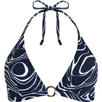 Vilebrequin Women Halter Bikini Top Orcas in Navy at Nordstrom, Size Medium