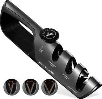 OEM Afilador De Cuchillos, 6 &Aacute;ngulos De Afilado Ajustables, Herramienta De Afilado Grueso Y Fino, Afilador Manual Port&aacute;til Para Cuchillos De Cocina De Pre