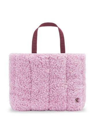 Perfect Moment Shopper van imitatie lamswol - Roze