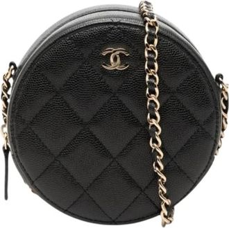 Chanel Pre-owned Mini Shoulder Bag - Dames - Vintage Mini Tas - Zwart - ONE Size - Leer - Vintage