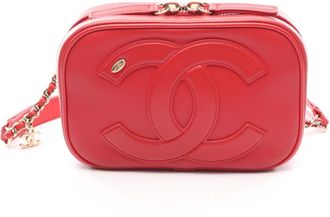 Chanel Red Color Leather Fanny Pack (Pre-Owned)